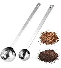 Doosu Measuring Spoons Set of 7-18/8 Stainless Steel Heavy Duty Teaspoons Tablespoons with Engraved Metric & US Measurements, Metal Measure Spoon for Dry and Liquid Ingredients, Dishwasher Safe
