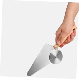 PRETYZOOM Pizza Knife Shovel 11.61 Inch Stainless Steel Blade Cake Spatula Multipurpose Pizza Cutter for Home Restaurant Pizzeria Kitchen Use