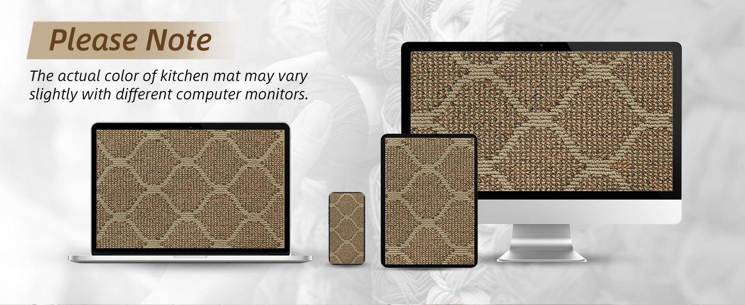 COSY HOMEER Kitchen Rug Non Slip Washable 24