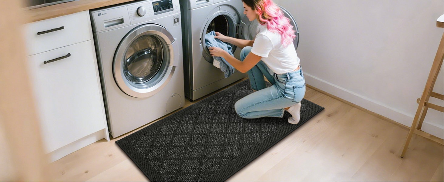 COSY HOMEER Kitchen Rug Non Slip Washable, 20