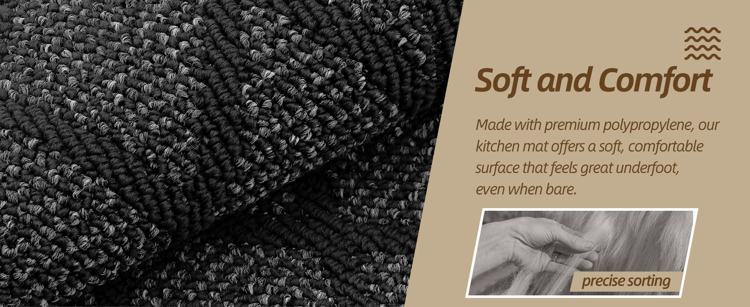 COSY HOMEER Kitchen Rug Non Slip Washable, 20