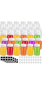 4 Pack 16 OZ Glass Milk Bottles with Lids, Glass Juice Bottles with Scale & Silicone Pour Spout, Reusable Juice Containers Square Drinking Jars for Milk, Coffee, Smoothies, Water