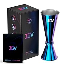 IOV Boston Cocktail Shaker Set, 18oz & 28oz Stainless Steel Weighted Shaker Tins, Metal Martini Drink Mixer for Bartending, Professional Bar Tools with Cocktail Recipe Guide