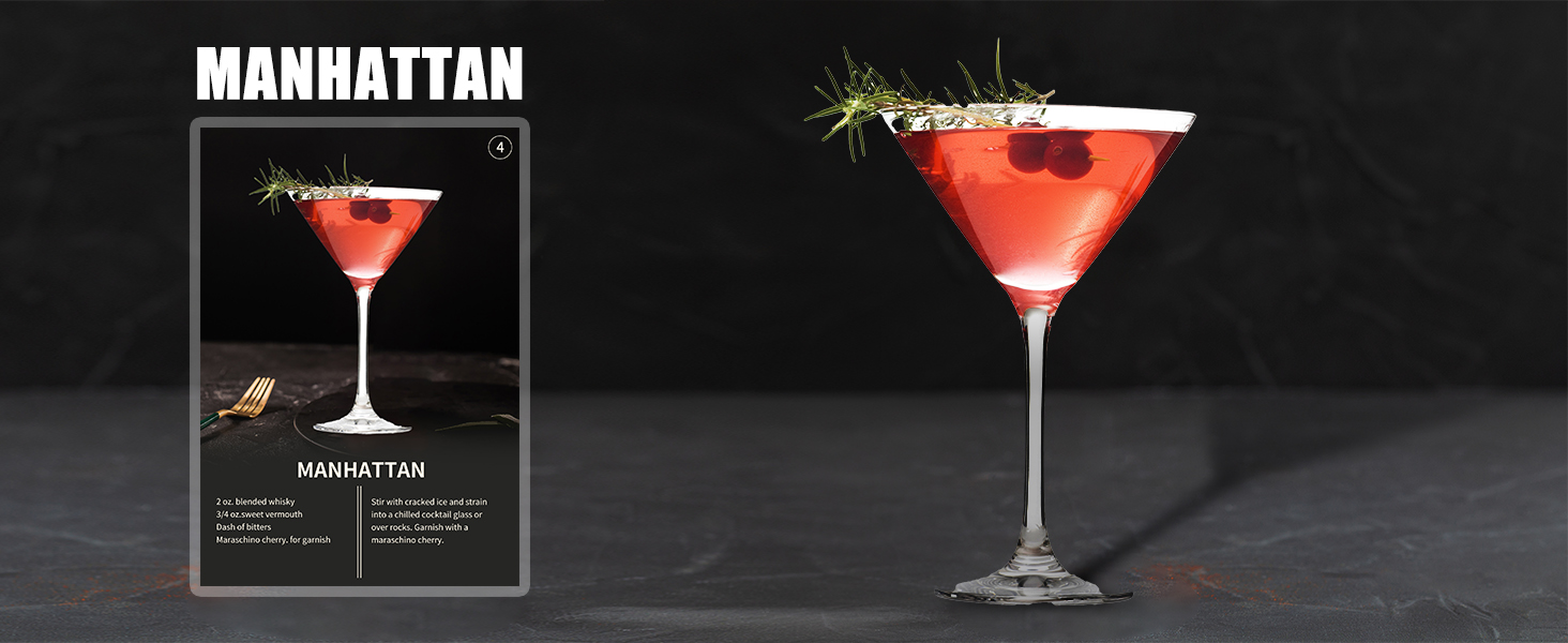 IOV Cocktail Shaker, 24 oz Martini Shaker, Drink Mixer with Built-in Strainer, Professional Stainless Steel Margarita Alcohol Shakers with Cocktail Recipe Guide, Bartender Kit Gifts