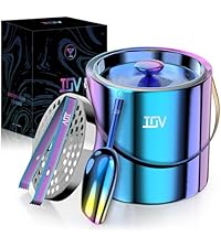 IOV Cocktail Shaker, 24 oz Martini Shaker, Drink Mixer with Built-in Strainer, Professional Stainless Steel Margarita Alcohol Shakers with Cocktail Recipe Guide, Bartender Kit Gifts