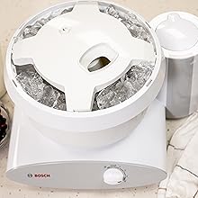 Bosch Blender Bundle - White Universal Plus Mixer, Dough Hook Extender, and Blender