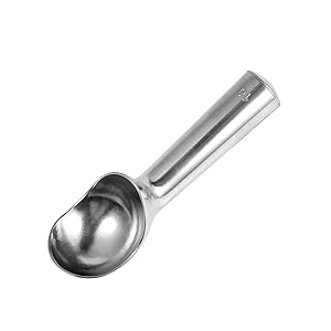 Aluminum Ice Cream Scoop, Large Ice Cream Scooper, Silver, Comfortable to Hold, Lightweight
