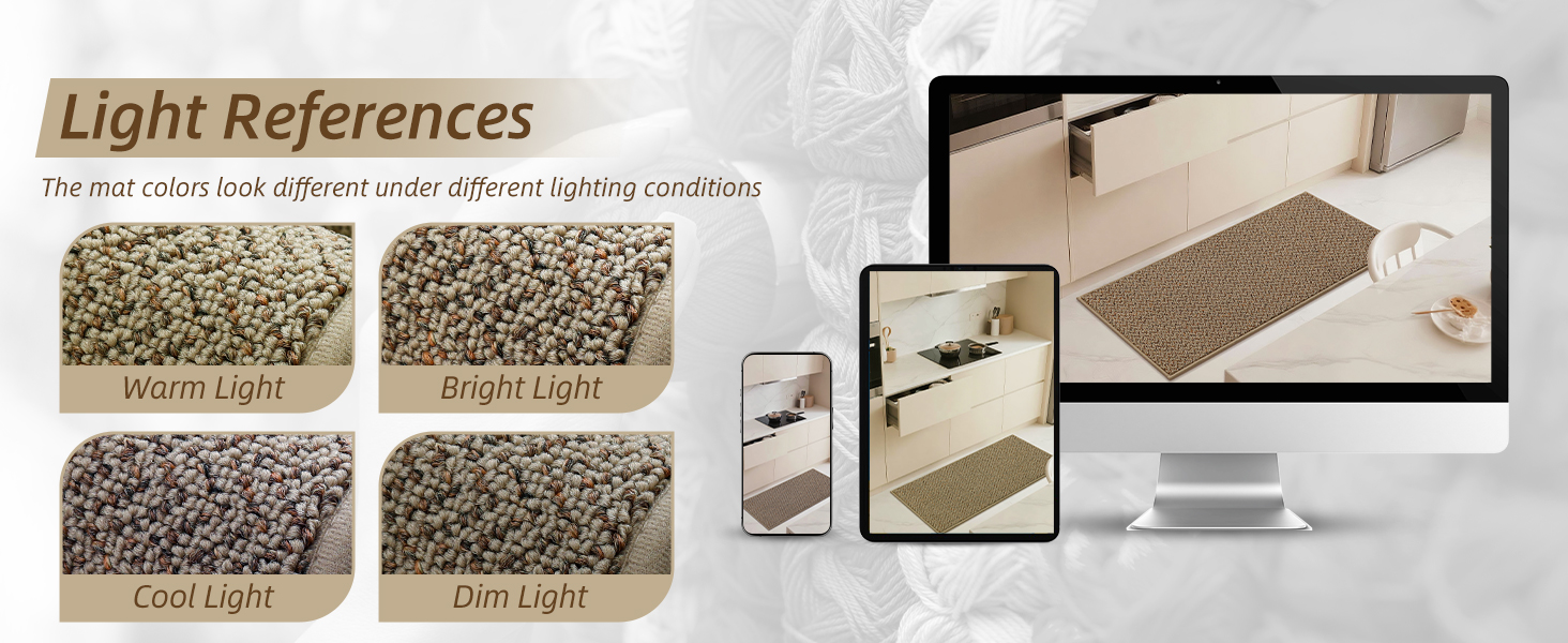 COSY HOMEER Kitchen Rugs and Mats 2PCS Non Slip Kitchen Mats for Floor Washable Stain Resistant Kitchen Runner Rug Sets Absorbent Kitchen Floor Mat 20