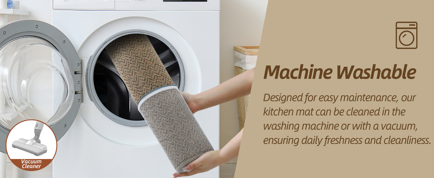 COSY HOMEER Kitchen Rugs and Mats 2PCS Non Slip Kitchen Mats for Floor Washable Stain Resistant Kitchen Runner Rug Sets Absorbent Kitchen Floor Mat 20