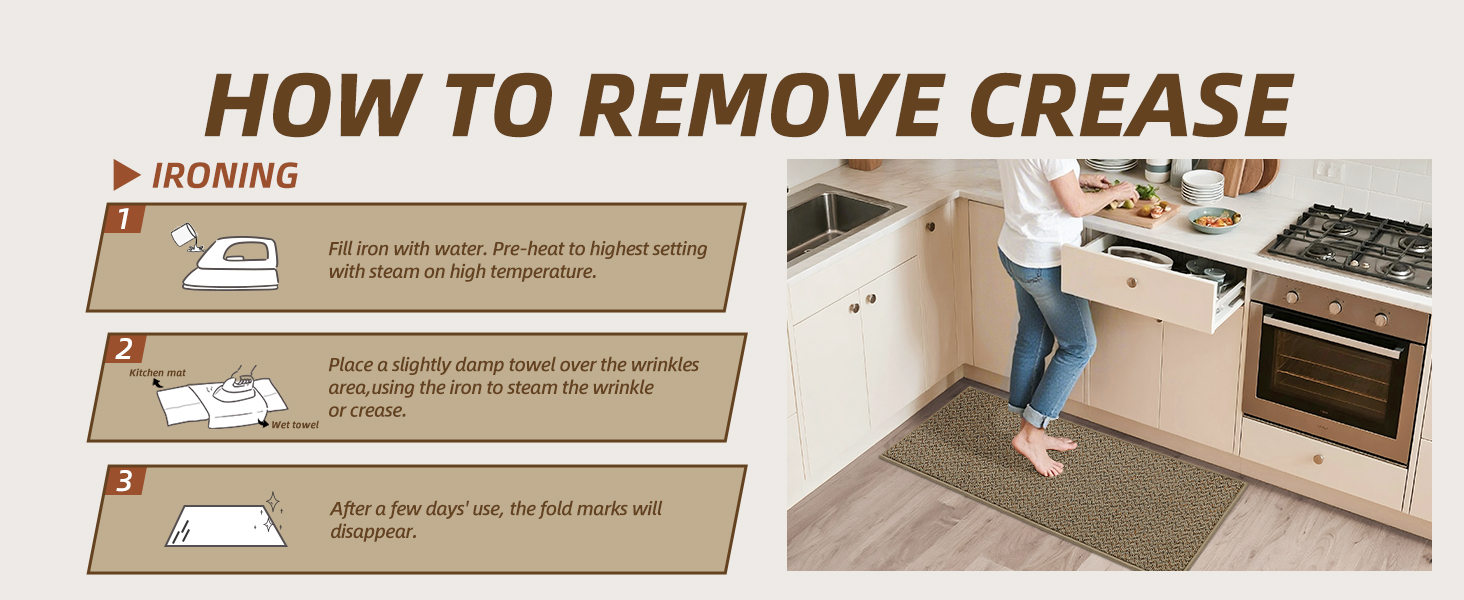 COSY HOMEER Kitchen Rugs and Mats 2PCS Non Slip Kitchen Mats for Floor Washable Stain Resistant Kitchen Runner Rug Sets Absorbent Kitchen Floor Mat 20