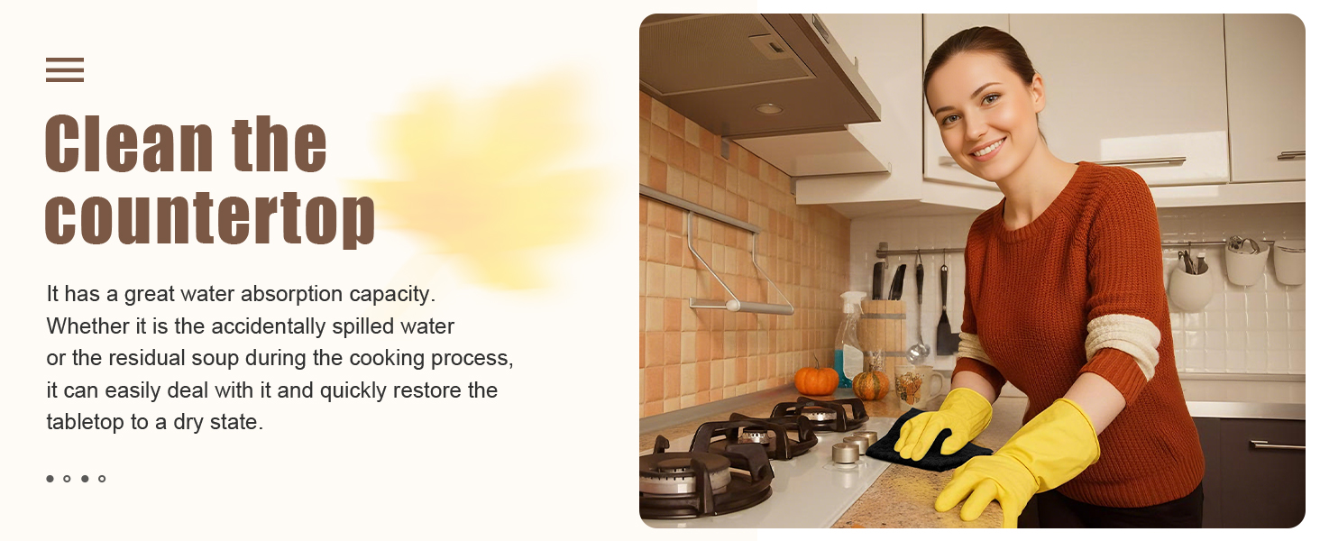 Homaxy 100% Cotton Kitchen Towels and Dishcloths Set, 12 x 12 & 15 x 25 Inches, Set of 8 Bulk Terry Cloth Dish Towels, Super Soft and Absorbent Hand Towel with Hanging Loop, Dark Grey