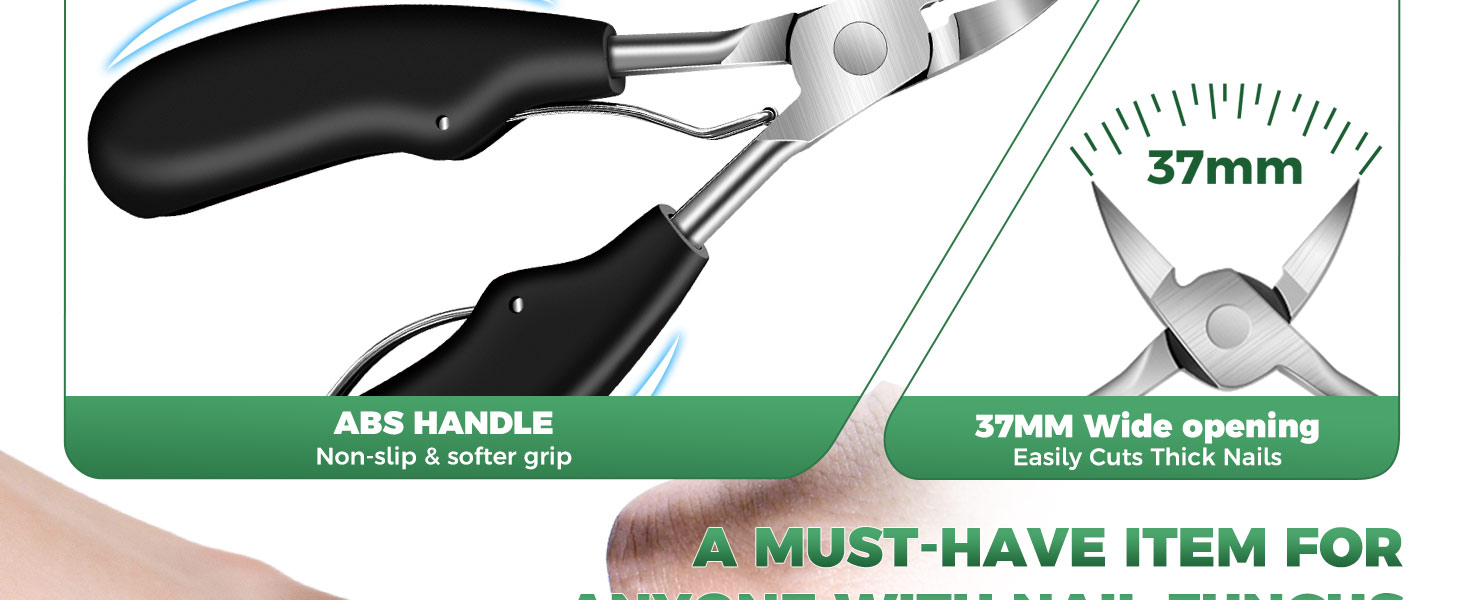 Toenail Clippers for Seniors Thick Toenails, 2026 Long Handle Toe Nail Clippers with Angled Head, Slanted Toenail Clippers & Wide Opening Ingrown Nail Clippers for Men, 6PCS