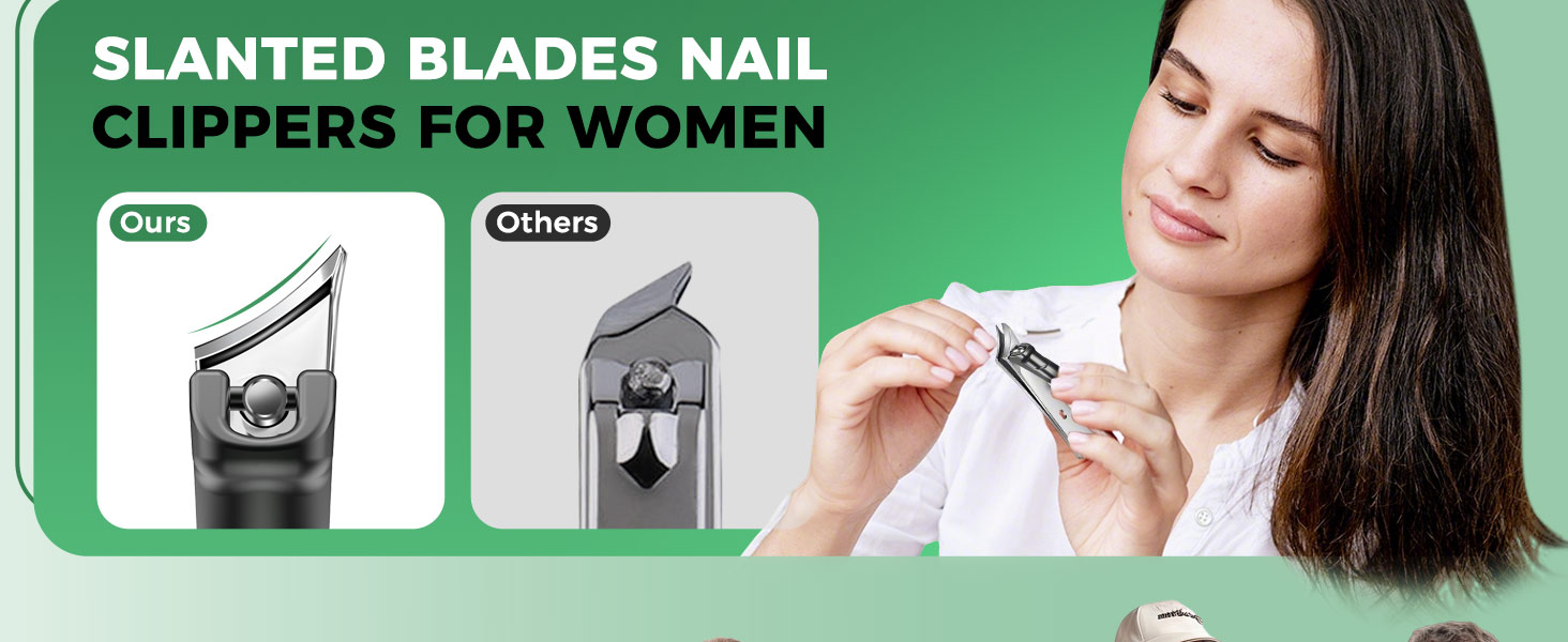 Toenail Clippers for Seniors Thick Toenails, 2026 Long Handle Toe Nail Clippers with Angled Head, Slanted Toenail Clippers & Wide Opening Ingrown Nail Clippers for Men, 6PCS