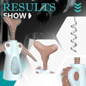 Cabilock Stainless Steel Wine Opener Wing Corkscrew Press Extract Bottle Opener Easy to Clean