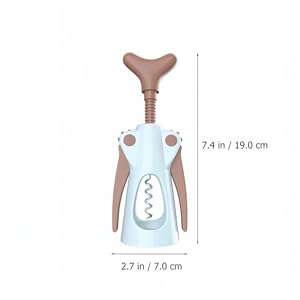 Cabilock Stainless Steel Wine Opener Wing Corkscrew Press Extract Bottle Opener Easy to Clean