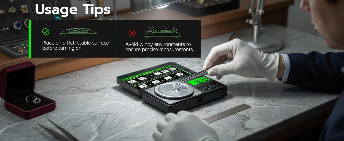 Wigearss Digital Milligram Scale 50g x 0.001g, Mini Precision Scale with Tare weight Function,Calibration Weight ＆ Backlit LCD Display, Pocket Micro Scale for Weighing Powder, Gold, Jewelry, Mini Food