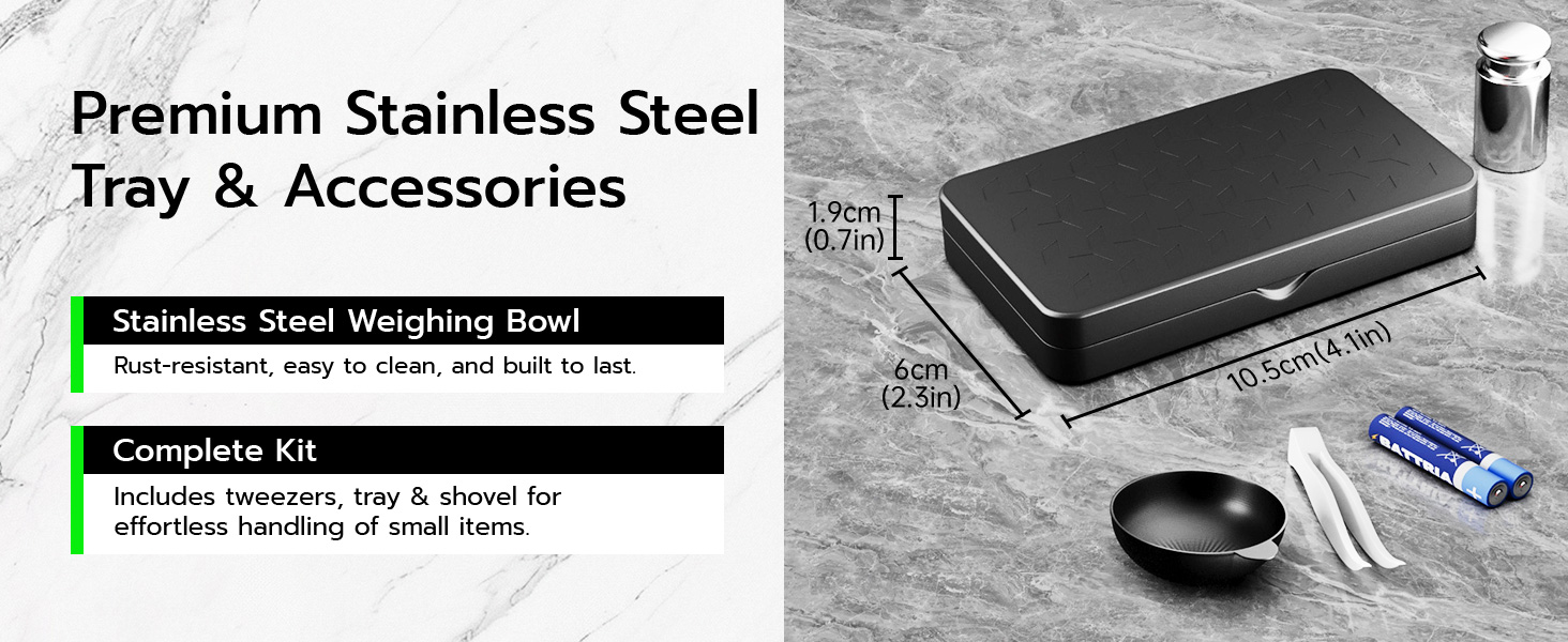 Wigearss Digital Milligram Scale 50g x 0.001g, Mini Precision Scale with Tare weight Function,Calibration Weight ＆ Backlit LCD Display, Pocket Micro Scale for Weighing Powder, Gold, Jewelry, Mini Food