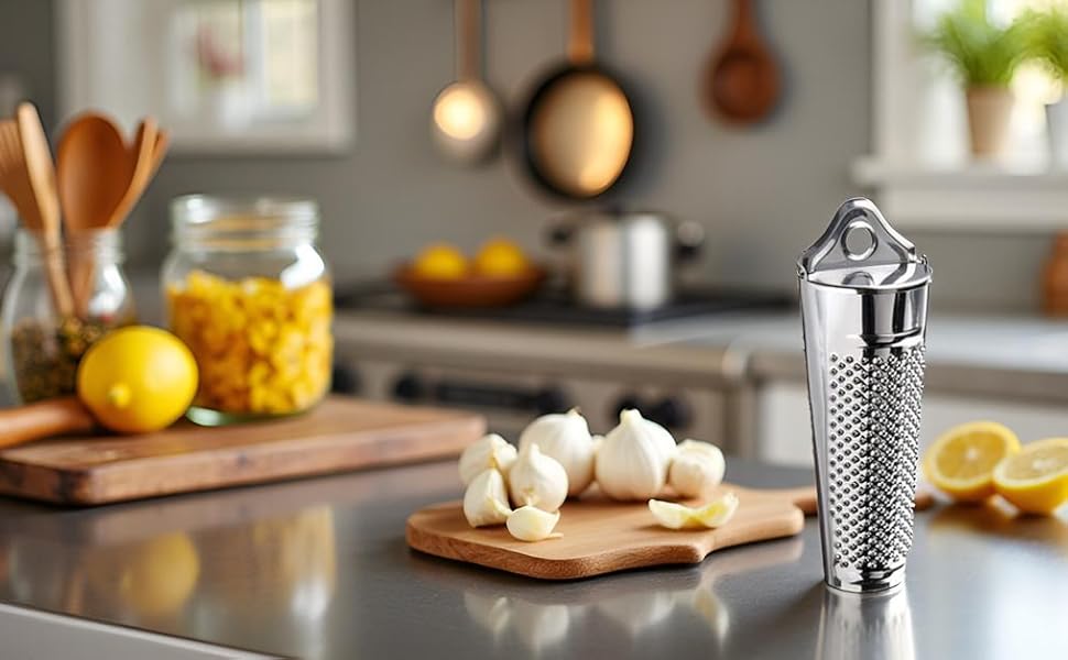 Multifunctional Kitchen Grater and Zester, Ginger, Garlic, Nutmeg, Nut, Walnut and Lemon Tool, Peelers, Slicers and Graters for Kitchen