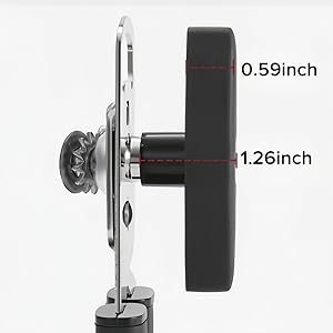 Can Opener Manual with Magnet, Heavy Duty Hand Held Can Opener with Sharp Stainless Steel Blade Easy to Use, Effortless Turn Knob, Soft Comfortable Handle, Built-In Bottle Openers, Black