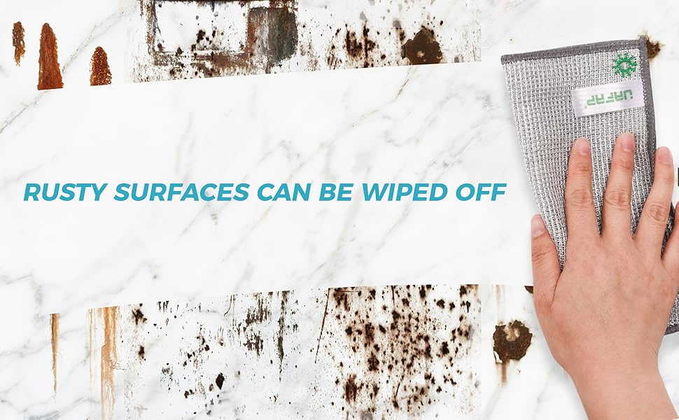 12 PCS Non Scratch Wire Dishcloth, Cleans Fast Without Scratching, Stands Up to Stuck-on Grime, Multi-Surface Safe, Wire Dishwashing Rag Cleaning Power for Everyday Jobs 7.87“ x 7.87”