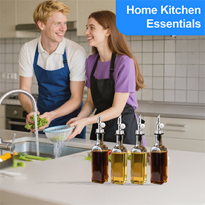 12PCS Weighted Liquor Pour Spout, Stainless Steel Liquor Bottle Pourers, Auto Flip Olive Oil Spout Bottle Pourers for Wine Syrup Vinegar Home Bar Accessories