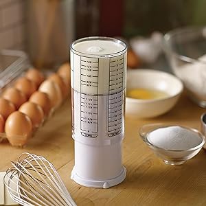 KitchenArt 1 Cup Tri Adjust A-Cup, Easy Pour Adjustable Measuring Cup