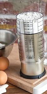 KitchenArt 1 Cup Tri Adjust A-Cup, Easy Pour Adjustable Measuring Cup