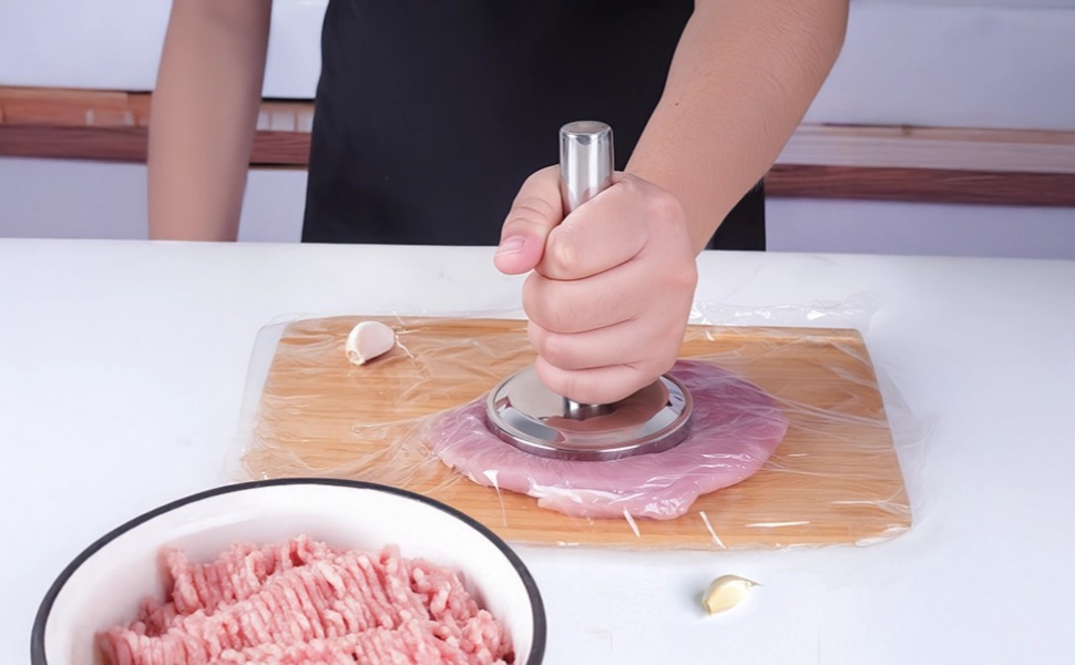 Meat Tenderizer Hammer, 304 Stainless Steel Meat Pounder, Heavy Duty Meat Flattener, Smooth Surface, Dishwasher Safe, Ideal for Tenderizing Meat, Multitasking Kitchen Tool