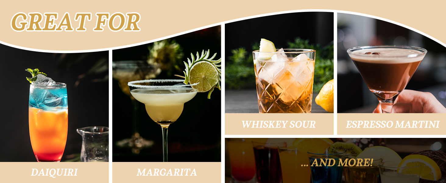 Stainless Steel Cocktail Shaker, 3-Piece Mixology Bartender kit, Bar Set with 18oz & 28oz Mixed Drink Shaker, Cocktail Tin Hawthorne Strainer