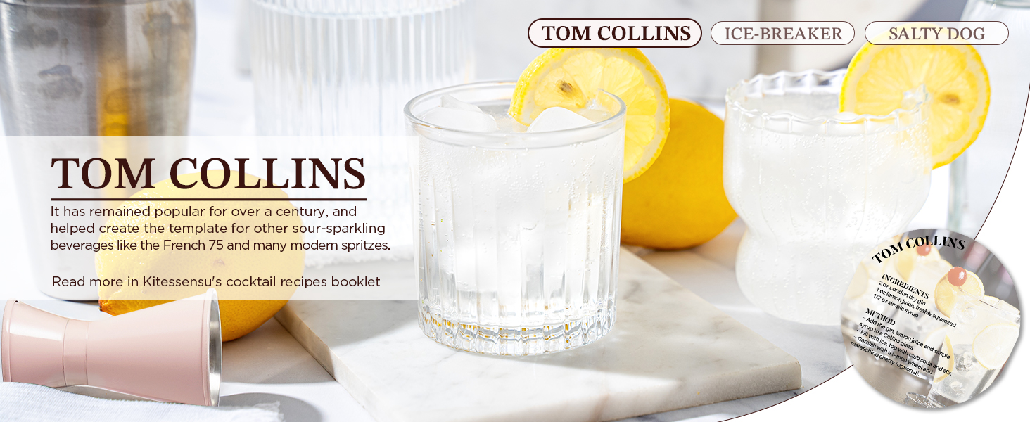 KITESSENSU Cocktail Shaker Set, Stainless Steel Martini Shaker with Bartender Strainer, Measuring Jigger, Bar Mixing Spoon, Cocktail Recipe Included, Pink