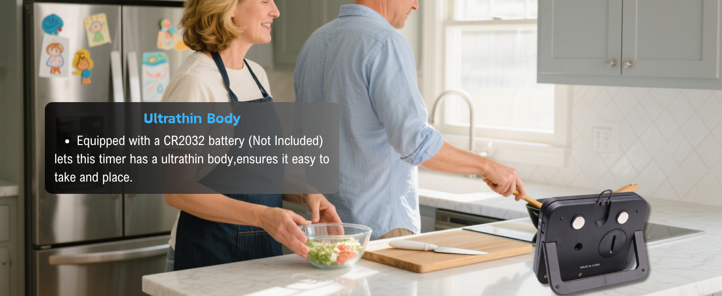 Searon Digital Kitchen Timer, Magnetic, LED Alert, Kickstand for Cooking Classroom Homework Fitness