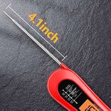 Meat Thermometer Digital, Instant Read Meat Thermometer for Grill and Cooking, with Bottle Opener, Backlight & Calibration Food Thermometer, Kitchen Gadgets for BBQ, Turkey, Candy, Liquids