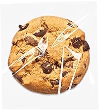 SUREHOME Cookie Bags Small Brown Paper Bags with Window 100 Pcs Thank You Stickers 5.7 x 6.5 Inch Individual Heat Sealable Kraft Bakery Bags for Gift Giving, Treats, Snacks, Baked Goods Packaging