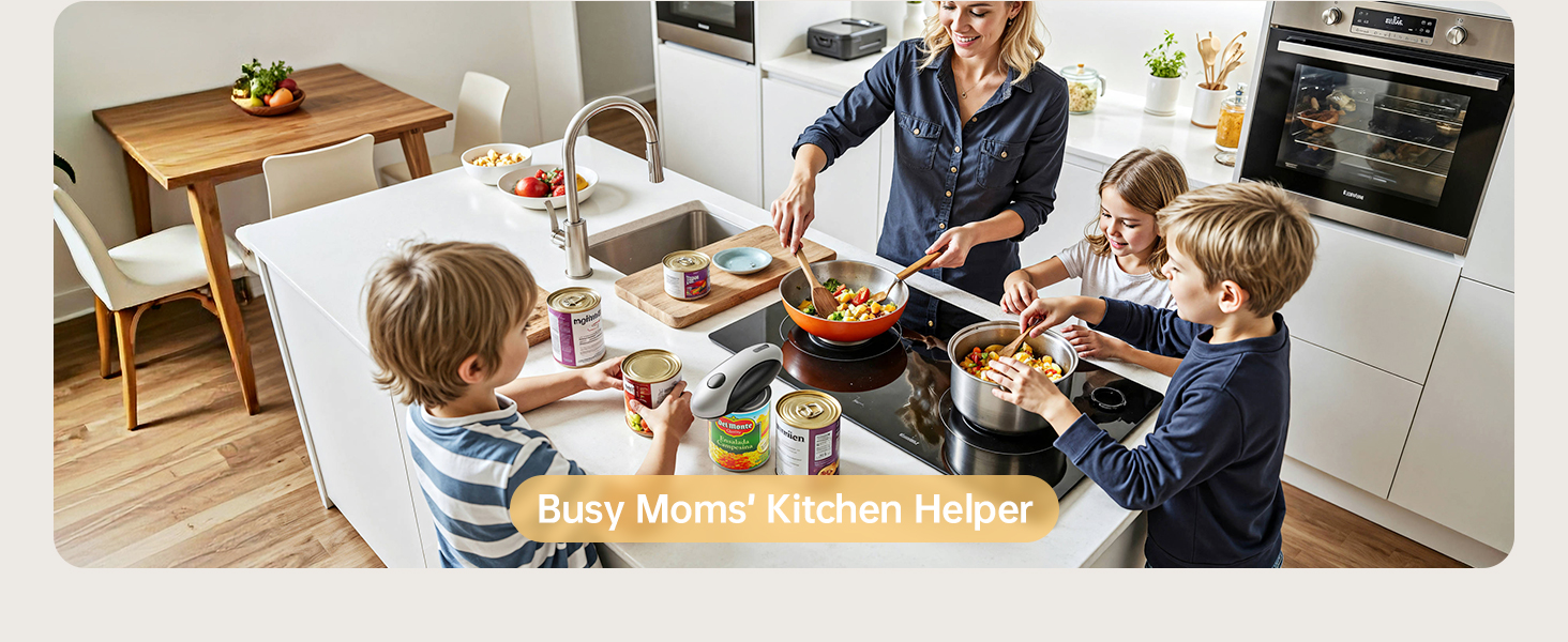 Rechargeable Electric Can Opener - Smooth Edge, One-Touch Automatic Can Opener for Seniors & Arthritis, Hands-Free Can Openers for Kitchen, Type-C Fast Charge, Compact Portable Can Openers