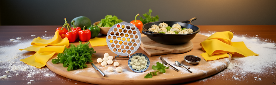 Silver Ravioli Dumpling Mold, 37 Holes Metal Ravioli Maker, Russian Pelmeni Maker, Pelmeni Meat Dumplings Maker, Handmade Dumpling Cutter Tools,Kitchen Utensils and Gadgets