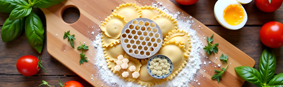 Silver Ravioli Dumpling Mold, 37 Holes Metal Ravioli Maker, Russian Pelmeni Maker, Pelmeni Meat Dumplings Maker, Handmade Dumpling Cutter Tools,Kitchen Utensils and Gadgets