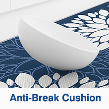 Kitchen Mats, 2PCS Non-Slip Cushioned Rugs, Anti-Fatigue Waterproof Floor Rug, Washable Standing Desk Mat, Home Laundry Office Apartment Decor and Accessories (17.3