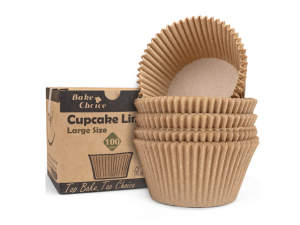 2 Pack Jumbo Muffin Pan for Baking, Extra Large Cupcake Pan includes 50 Natural Jumbo Cupcake Liners, Muffin Tin Nonstick 6 Cup, Baking Pans Set, Carbon Steel Baking Supplies