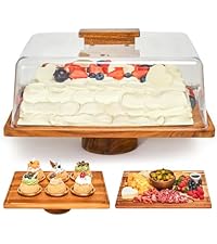 Acacia Wood Cutting Board for Kitchen, Set of 3 - Durable 1" Thick Chopping Boards with Juice Grooves & Handles for Prep & Serving, Impressive Gift for Housewarming, Christmas, and Home Chefs