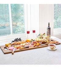 Acacia Wood Cutting Board for Kitchen, Set of 3 - Durable 1" Thick Chopping Boards with Juice Grooves & Handles for Prep & Serving, Impressive Gift for Housewarming, Christmas, and Home Chefs