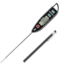 BOMATA 2-Pack Candy Thermometer with Pot Clip, Waterproof IP67 and 2.5