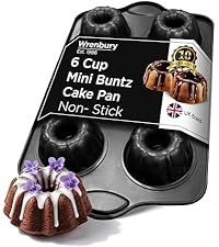 Wrenbury Crumpet Rings Nonstick 3.5 inch - English Muffin Rings - Set of 6 Food Ring Molds for Cooking – Metal Baking Egg Ring Set - Made in England