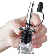 12 Pack Leak-Proof Dust Cap Wine Pourers,Stainless Steel Bottle Pourers for Alcohol, Olive Oil & Syrups- Fast, Controlled Pouring,Bar & Home Kitchen Accessories