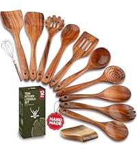 Danish Dough Whisk for sourdough 13 Inch - 304 Stainless Steel Hook with Long Wooden Handle – Essential bread whisk, artisan mixing & bread making