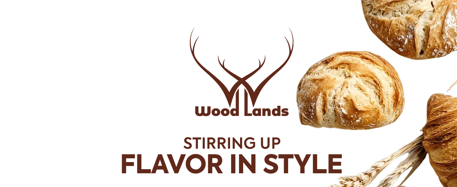 Danish Dough Whisk for sourdough 13 Inch - 304 Stainless Steel Hook with Long Wooden Handle – Essential bread whisk, artisan mixing & bread making