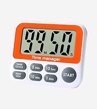 Digital Countdown Kitchen Timer - AIMILAR Magnetic Count Up Down Cooking Timer with Magnet Back Loud Alarm Directly Input Hours Minutes and Seconds