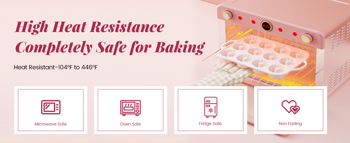 SJ Silicone Mini Fluted Tube Pan with Metal Reinforced Frame, Non-Stick (2PCS), moldes de silicona para gelatina, Small Cake Baking Pan for para chocoflan, Donuts, Cornbread, Brownies, Jellies