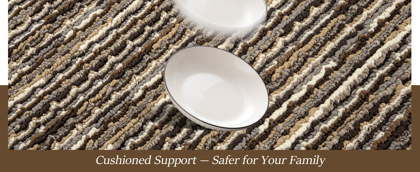 Kitchen Rugs Sets of 2-Non Slip Kitchen Mats for Floor-Thick Stain Resistant Vintage Kitchen Floor Mat Runner Carpet for Hallways Entryway Laundry Room Washable（Brown 22