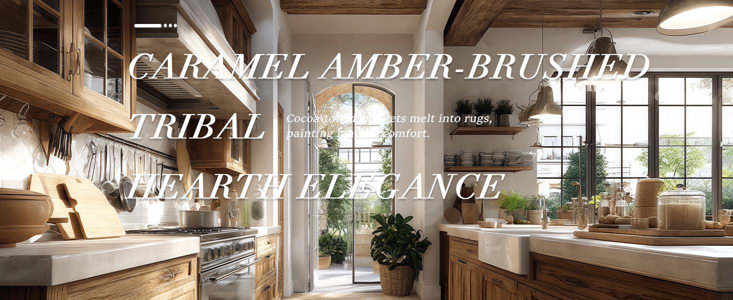 Kitchen Rugs Sets of 2-Non Slip Kitchen Mats for Floor-Thick Stain Resistant Vintage Kitchen Floor Mat Runner Carpet for Hallways Entryway Laundry Room Washable（Brown 22