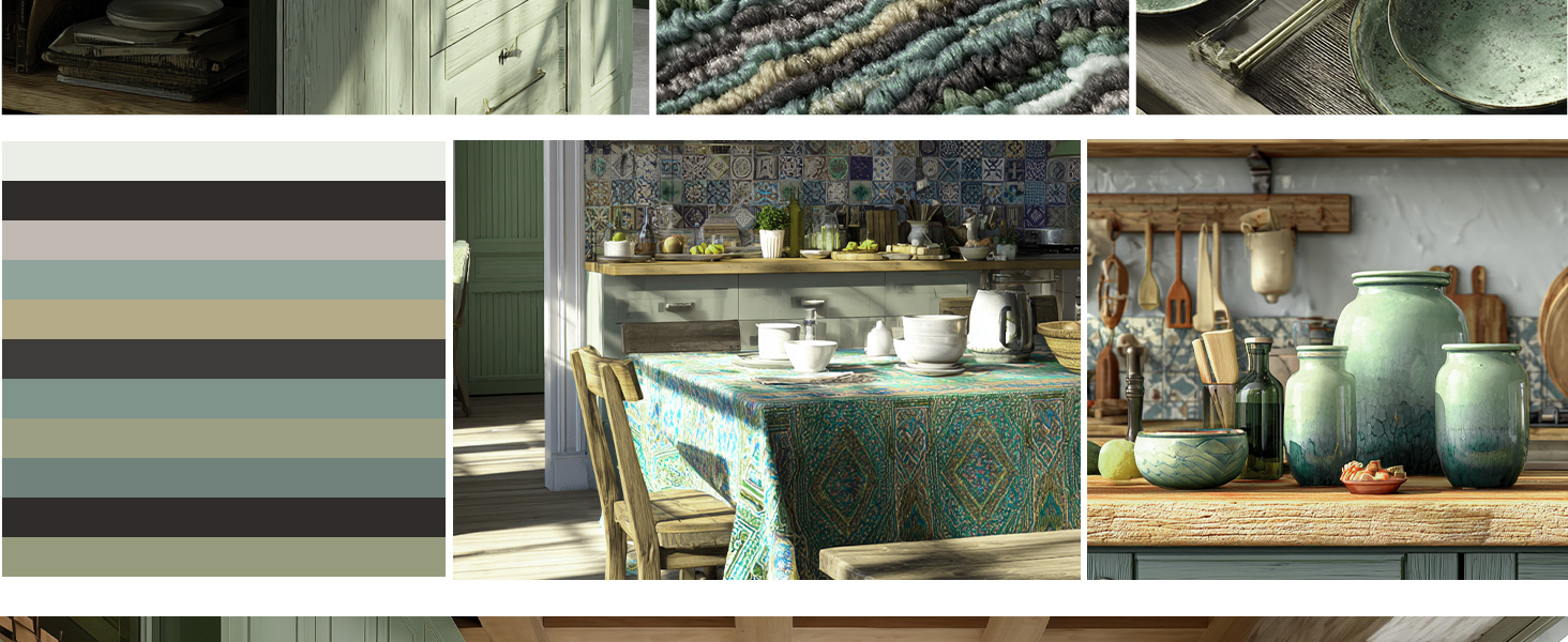 Kitchen Rugs Sets of 2-Non Slip Kitchen Mats for Floor-Thick Stain Resistant Vintage Kitchen Floor Mat Runner Carpet for Hallways Entryway Laundry Room Washable（Green 22